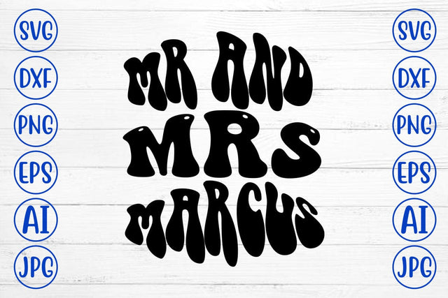 Mr And Mrs Marcus Retro SVG SVG Syaman 