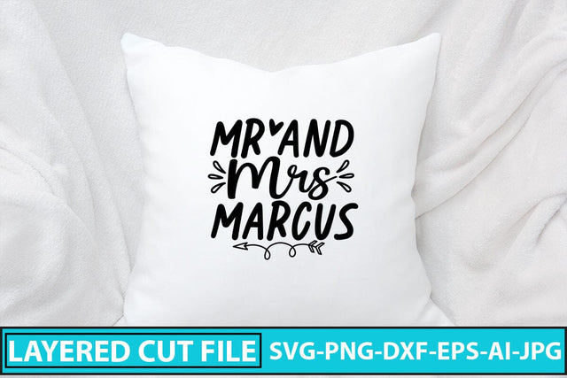 Mr And Mrs Marcus SVG Cut File SVG Syaman 