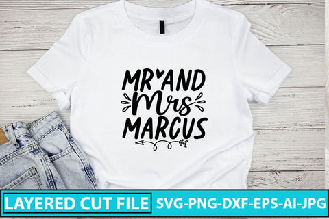 Mr And Mrs Marcus SVG Cut File SVG Syaman 