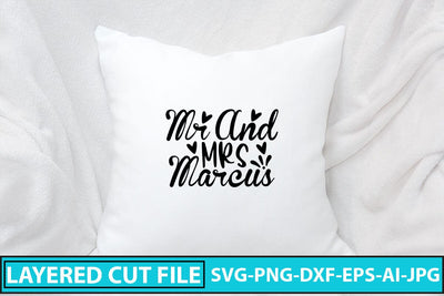 Mr And Mrs Marcus SVG Cut File SVG Syaman 