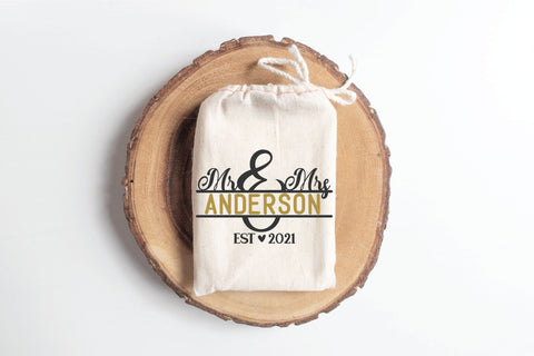 Mr. and Mrs. Monogram - SVG, PNG, DXF, EPS SVG Elsie Loves Design 