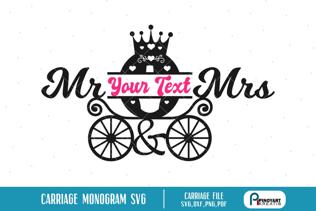 Mr and Mrs Monogram Svg SVG Pinoyart Kreatib 