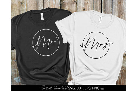 Mr and Mrs Sign SVG | Just Married SVG | Wedding Sign SVG | PNG SVG March Design Studio 