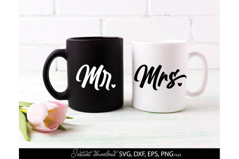 Mr and Mrs Sign SVG | Just Married SVG | Wedding Sign SVG | PNG SVG March Design Studio 