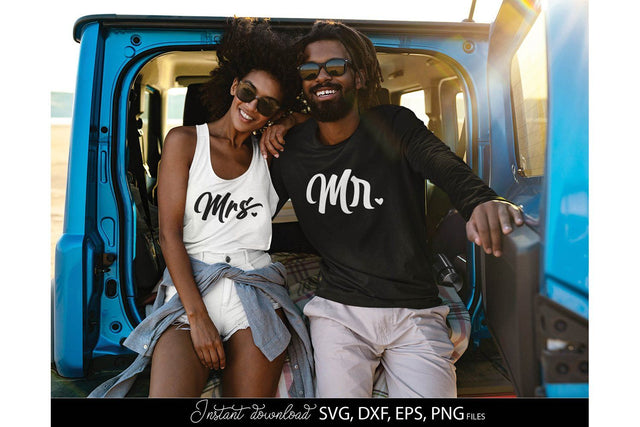 Mr and Mrs Sign SVG | Just Married SVG | Wedding Sign SVG | PNG SVG March Design Studio 