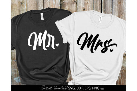 Mr and Mrs Sign SVG | Just Married SVG | Wedding Sign SVG | PNG SVG March Design Studio 