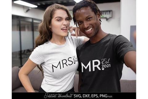 Mr and Mrs Sign SVG | Just Married SVG | Wedding Sign SVG | PNG SVG March Design Studio 