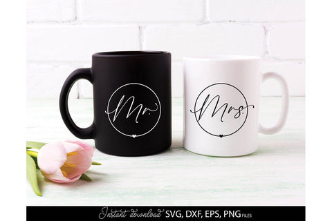 Mr and Mrs Sign SVG | Just Married SVG | Wedding Sign SVG | PNG SVG March Design Studio 