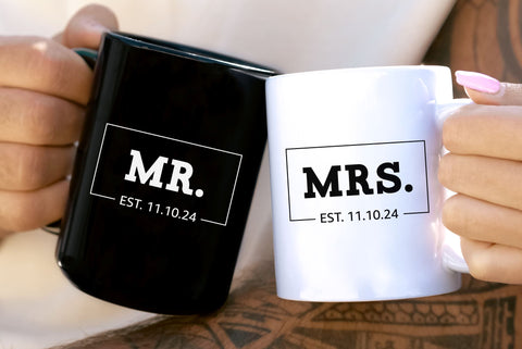 Mr and Mrs SVG | PNG | EPS | DXF SVG Partypantaloons 