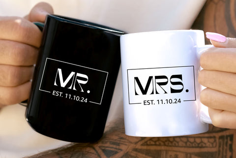 Mr and Mrs SVG | PNG | EPS | DXF SVG Partypantaloons 