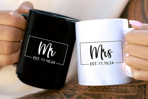 Mr and Mrs SVG | PNG | EPS | DXF SVG Partypantaloons 