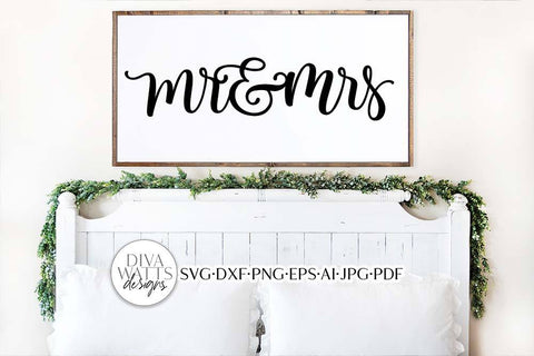 Mr And Mrs SVG | Romantic Design SVG Diva Watts Designs 