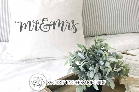 Mr And Mrs SVG | Romantic Design SVG Diva Watts Designs 