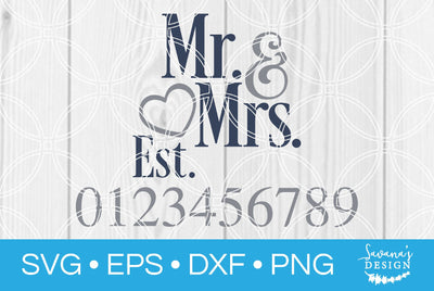 Mr and Mrs SVG SavanasDesign 