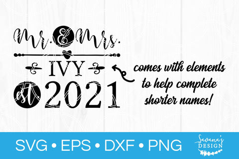 Mr and Mrs SVG SVG SavanasDesign 