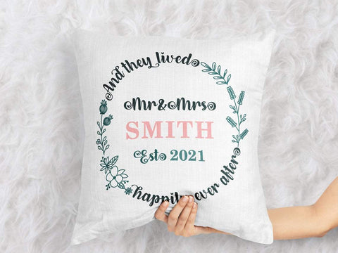 Mr and Mrs svg, wreath svg, Family quotes svg, Last name svg, floral wreath svg, mrs svg, Couple svg, Engagement svg, Just Married Svg SVG CutLeafSvg 