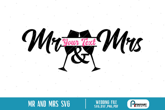 Mr and Mrs Wine Monogram Svg SVG Pinoyart Kreatib 