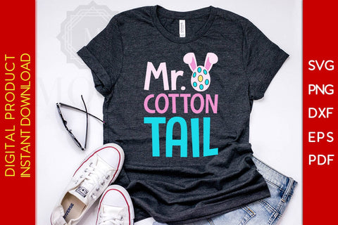 Mr Cotton Tail Easter Sunday SVG PNG PDF Cut File SVG Creativedesigntee 