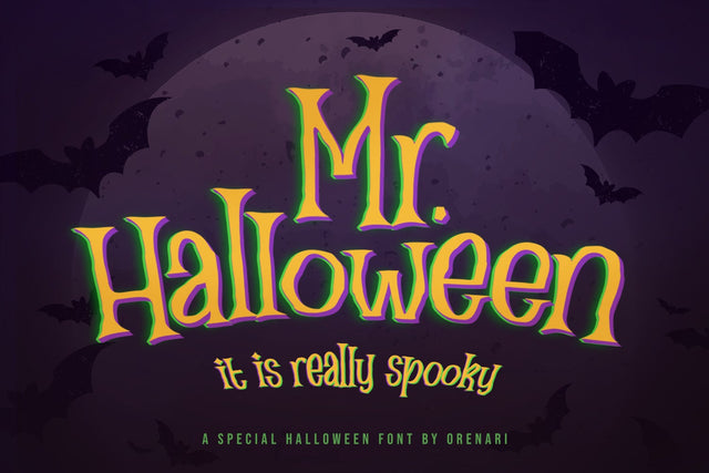 Mr Halloween Font Orenari 