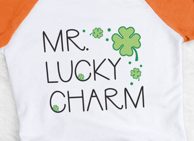 Mr. Lucky Charm St. Patrick's Day Shamrocks SVG Design SVG So Fontsy Design Shop 