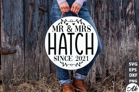 Mr & mrs hatch since 2021 SVG SVG akazaddesign 