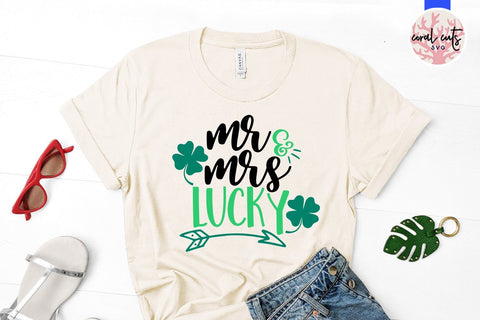 Mr & Mrs Lucky - St Patricks Day SVG EPS DXF PNG SVG CoralCutsSVG 
