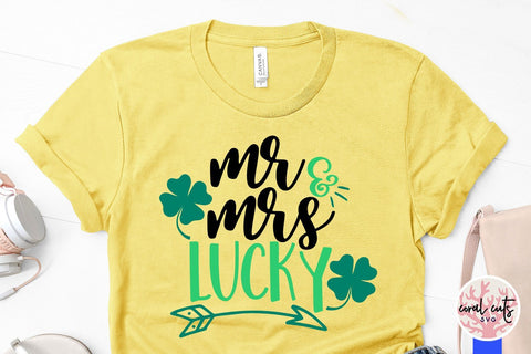 Mr & Mrs Lucky - St Patricks Day SVG EPS DXF PNG SVG CoralCutsSVG 