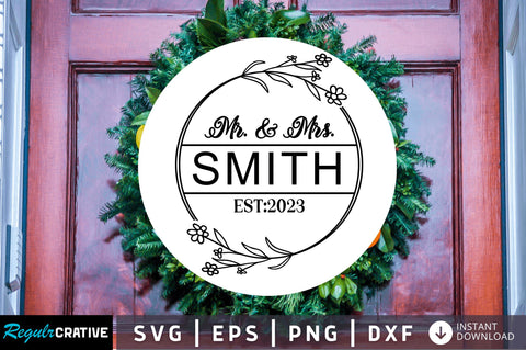 Mr & mrs miller SVG Design SVG Regulrcrative 