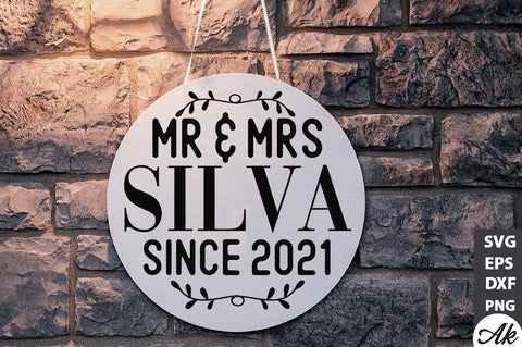 Mr & mrs silva since 2021 SVG SVG akazaddesign 
