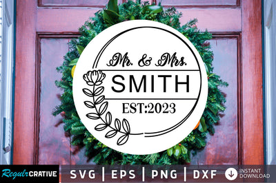 Mr & mrs smith SVG Design SVG Regulrcrative 
