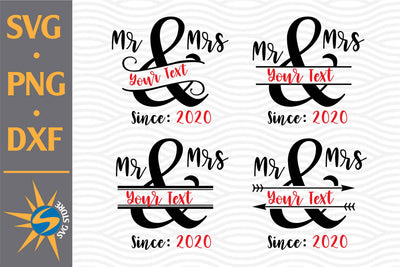 Mr Mrs Split Ampersand SVG, PNG, DXF Digital Files Include SVG SVGStoreShop 