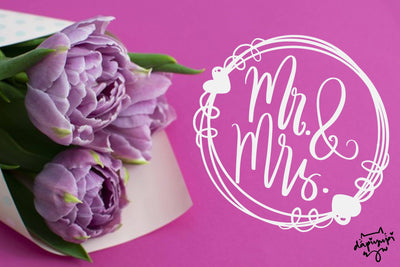 Mr.& Mrs SVG Bridal Quotes SVG dapiyupi store 
