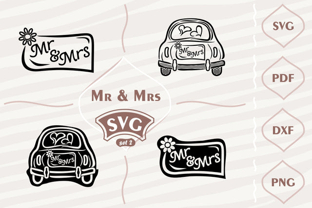 Mr & Mrs- SVG bundle 2 SVG Digital Mojito 