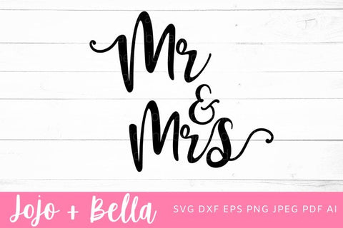 Mr & Mrs Svg, Wedding SVG, Just Married Svg, Bride SVG, Bachelorette SVG, Bachelorette Party, Bride to be svg SVG Jojo&Bella 