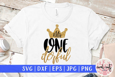Mr One Derful – 1st Birthday SVG EPS DXF PNG SVG CoralCutsSVG 