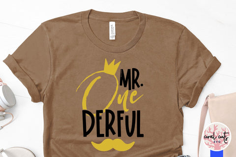 Mr One derful - Birthday SVG EPS DXF PNG Cutting File SVG CoralCutsSVG 