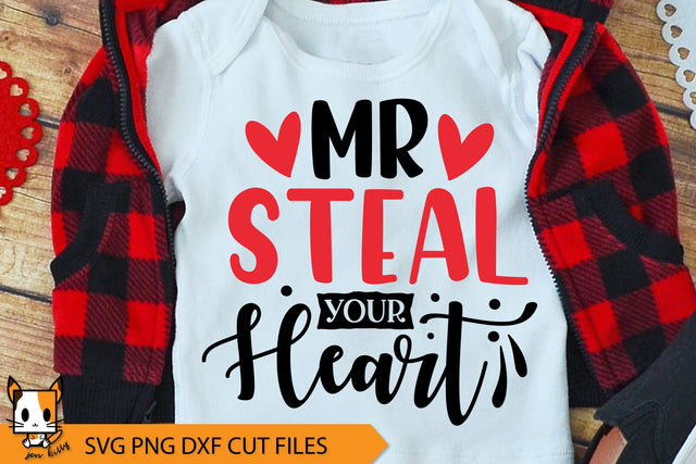 Mr Steal Your Heart | Funny Boy Valentine SVG SVG Zen Kitty 