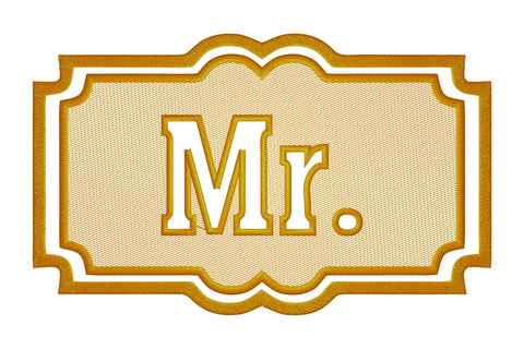 Mr text embossed machine embroidery digital download Embroidery/Applique DESIGNS embroidery-workshop 