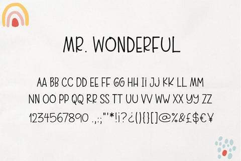 Mr. Wonderful Font Sunday Nomad 