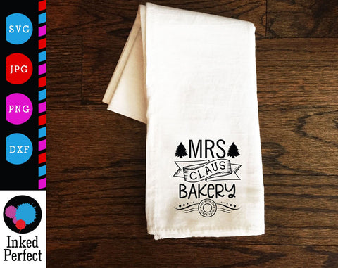 Mrs Claus Bakery SVG Inked Perfect 