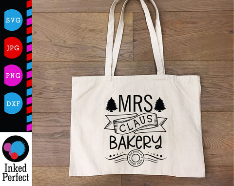 Mrs Claus Bakery SVG Inked Perfect 