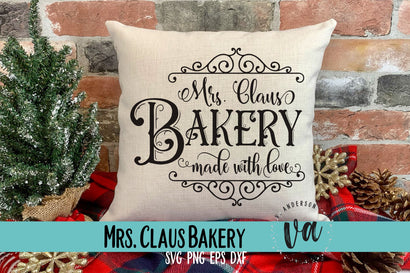 Mrs. Claus Bakery SVG SVG V. Anderson Designs 