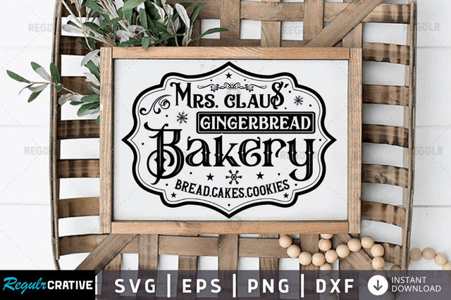 Mrs claus gingerbread SVG SVG Regulrcrative 