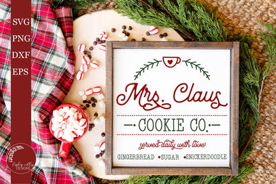 Mrs. Claus SVG-Christmas Cookie SVG SVG Linden Valley Designs 