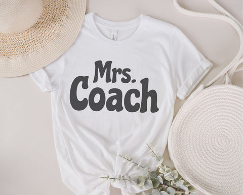 Mrs Coach svg, cricut ,png sublimation, pdf ,mirrored womens quote ,Baseball ,Softball, football ,soccer, design for transfers screen print, commercial use SVG Fauz 