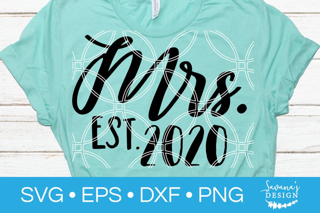 Mrs Est 2020 SVG SVG SavanasDesign 