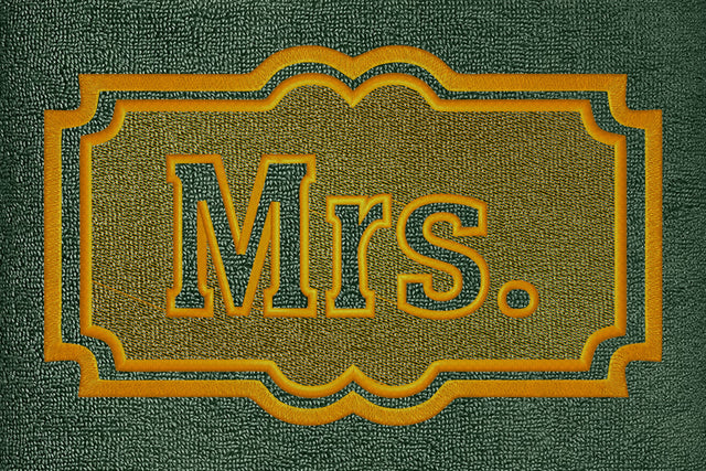 Mrs text embossed machine embroidery digital download Embroidery/Applique DESIGNS embroidery-workshop 