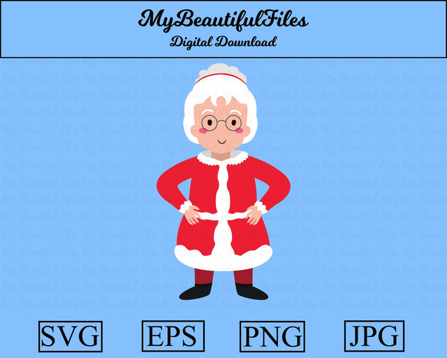 Mrs.Claus - christmas SVG MyBeautifulFiles 