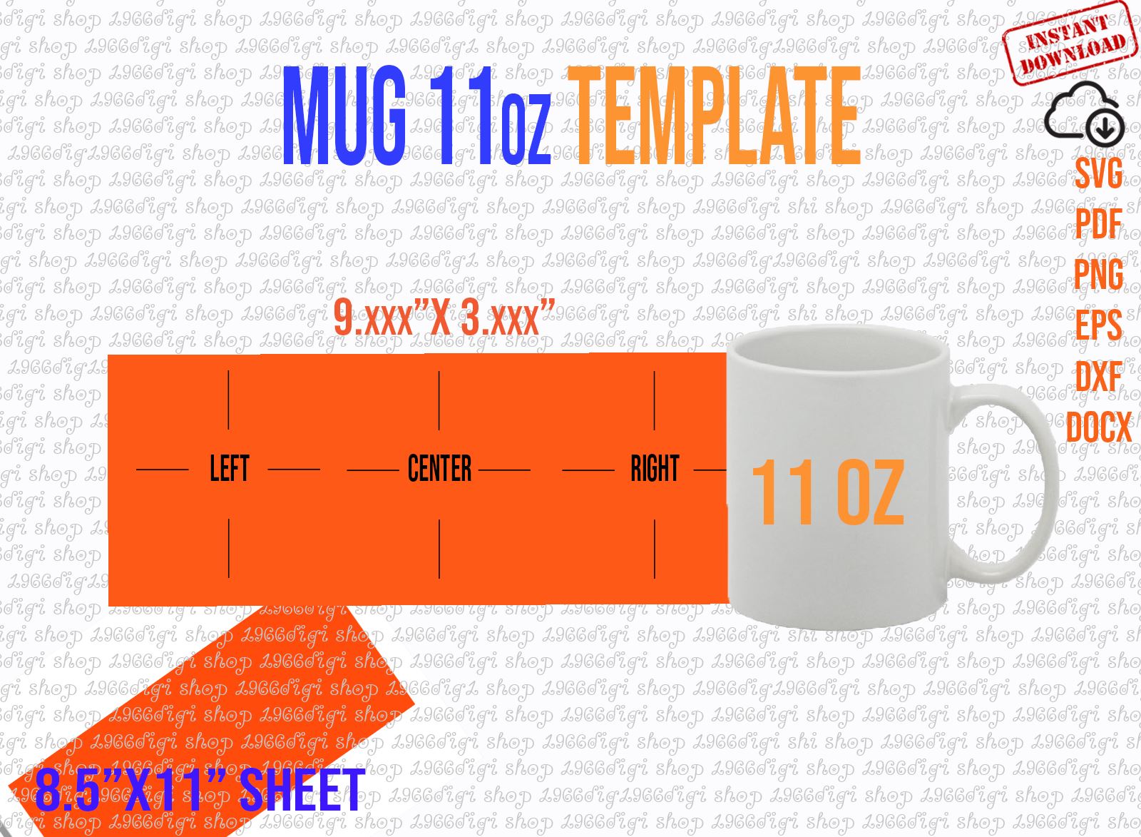11 oz Morph Mug Sublimation Blank