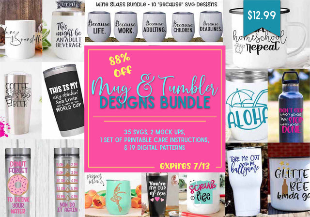 Mug and Tumbler Designs Bundle Bundle So Fontsy Design Shop 